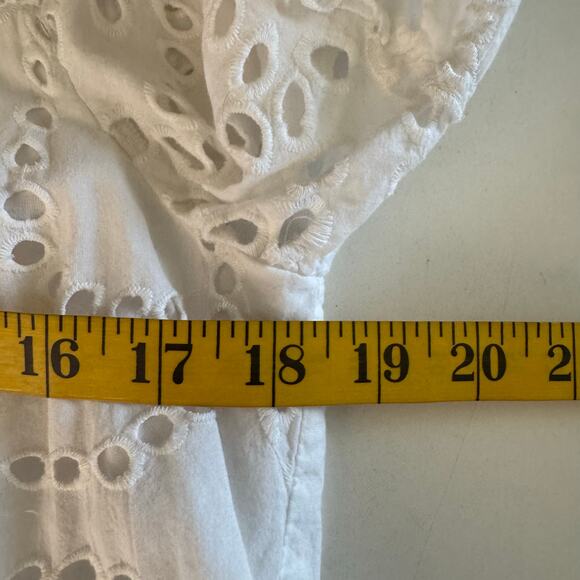 TUCKERNUCK Blouse Small Eloise Eyelet A-Line Silhouette Bell Sleeves Lined - Picture 14 of 15